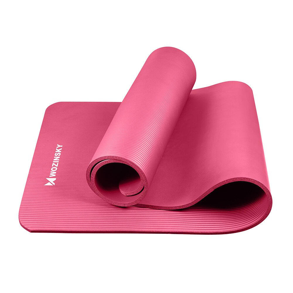 Wozinsky Trainingsmatte 181 x 63 x 0,9 cm Fitness Gymnastik Yoga rosa 3/7
