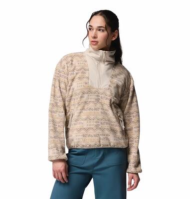 Columbia sequoia grove™ printed half zip w - dark stone hori