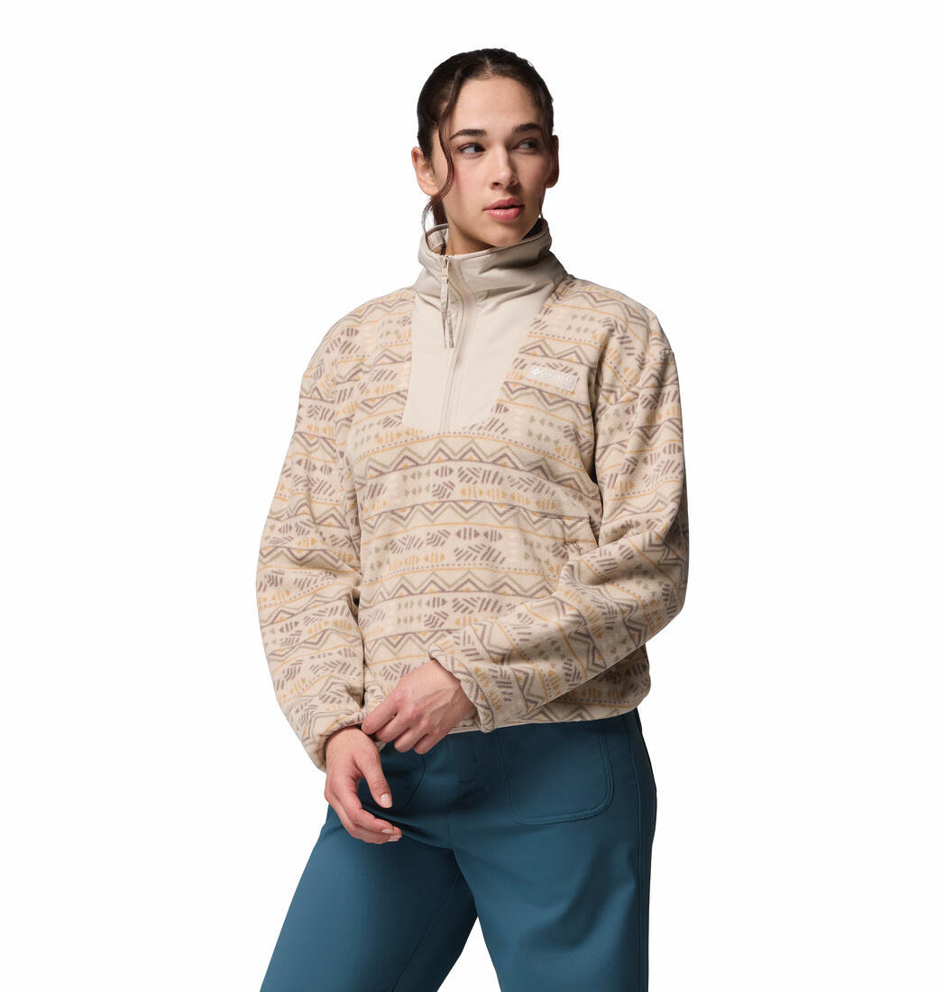 COLUMBIA Sequoia Grove™ Printed Half Zip W - Dark Stone Hori 2/7