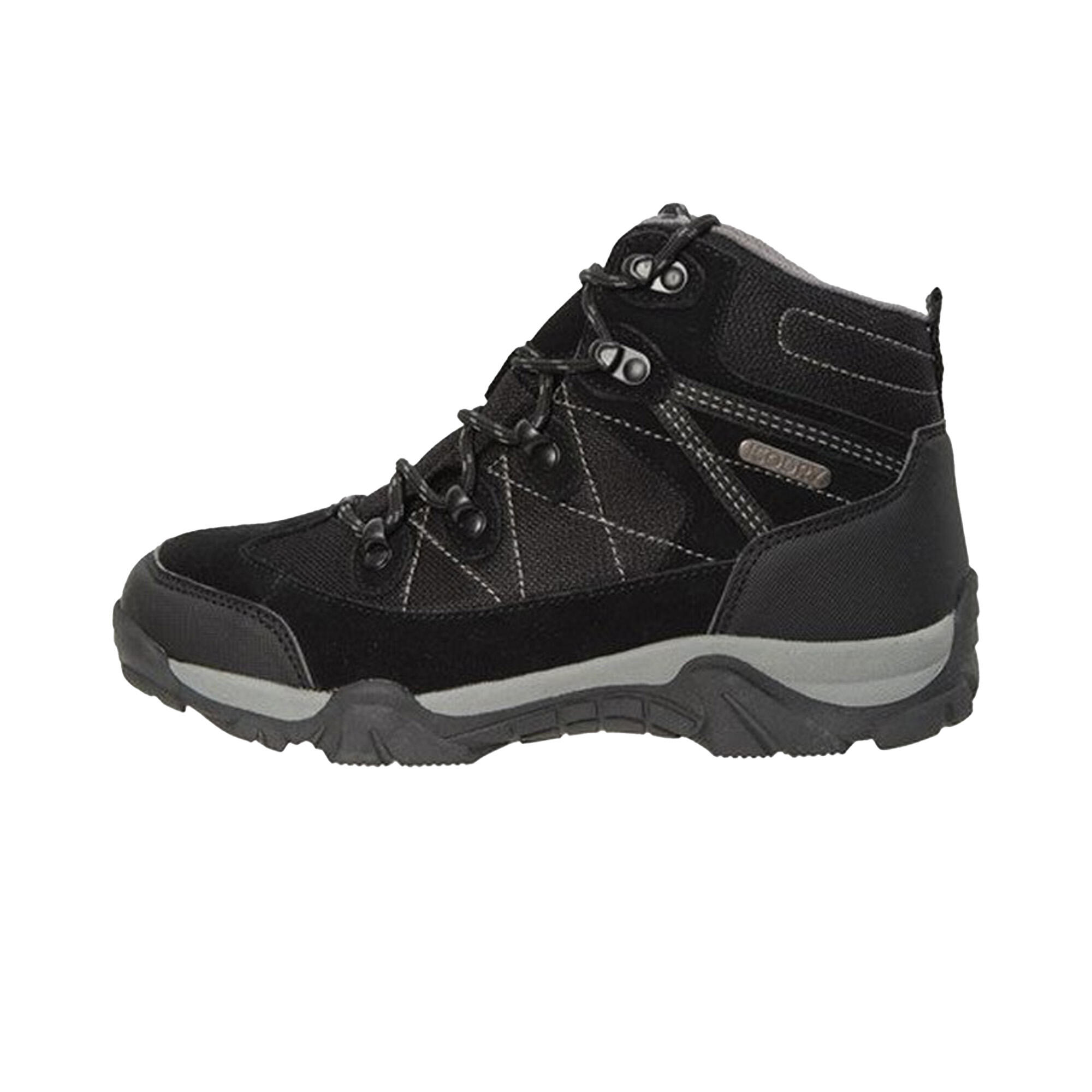 Wanderstiefel "Trail", Wildleder Kinder Schwarz 3/4