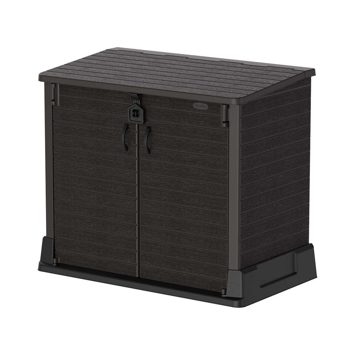 Arcón cubre cubos exterior 850 L PVC marrón 4/7