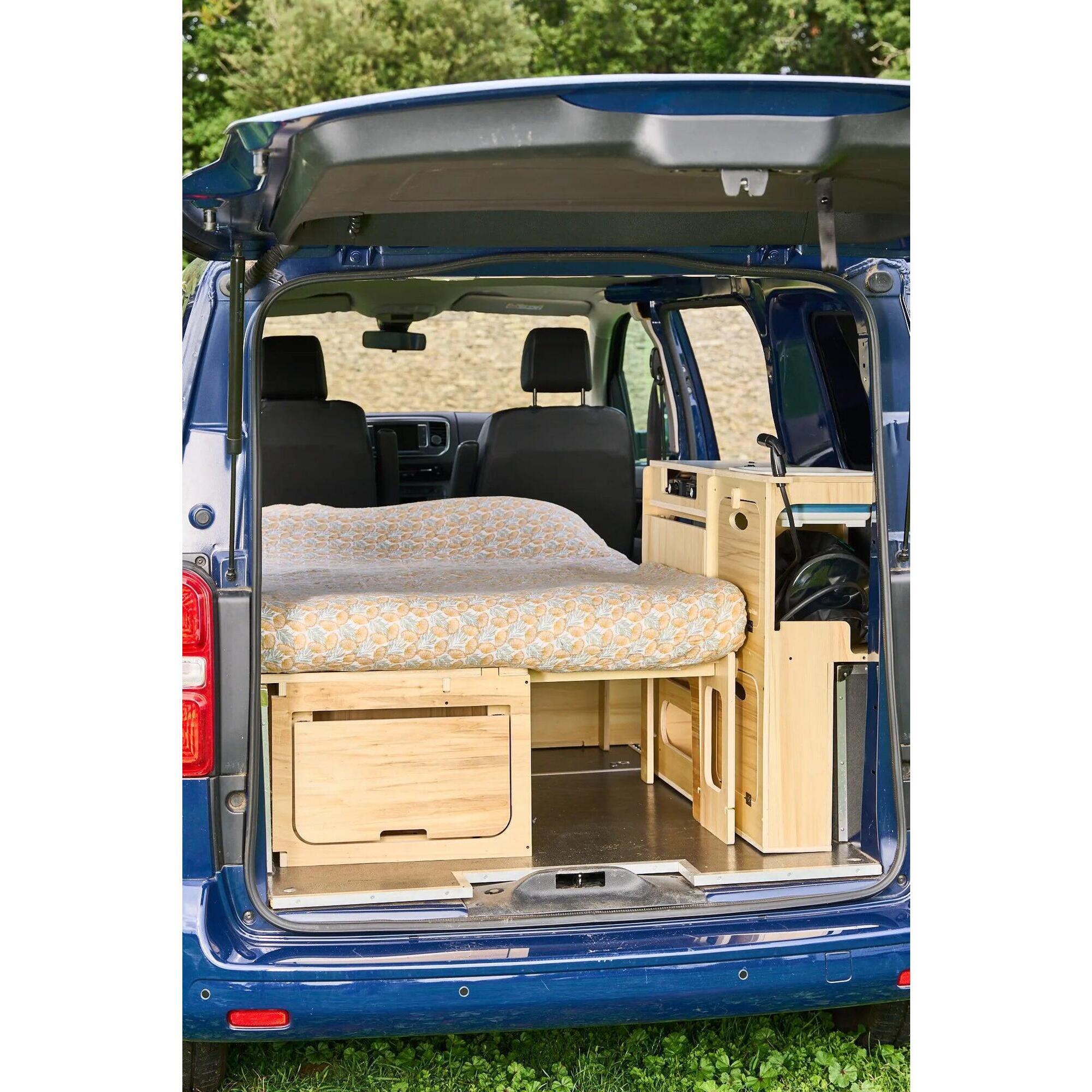 Tchao Tchao - Lit Peigne Van En L 3tiroirs / Avec Matelas) - Kit Aménagement Véhicule - Taille Unique - Decathlon