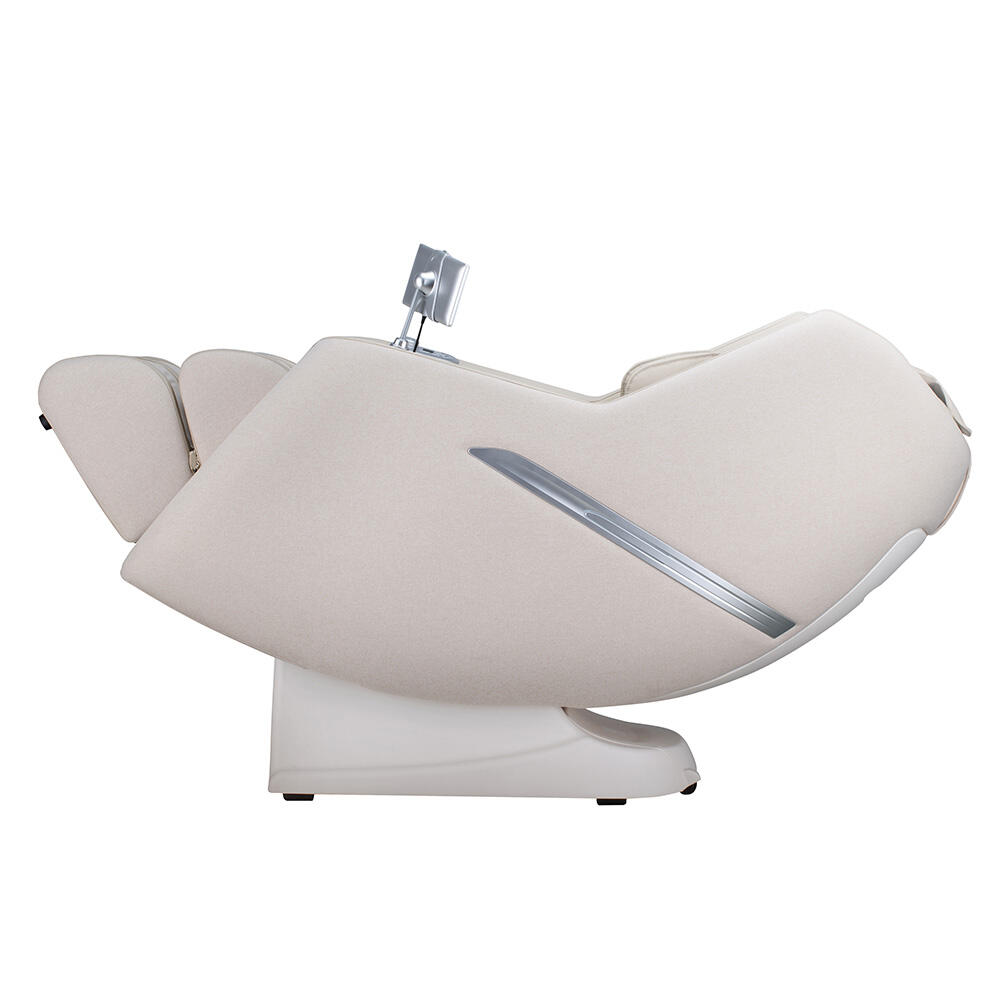 Fauteuil de massage CORVIA avec rembourrage en tissu tissé haut de gamme - Beige 5/5