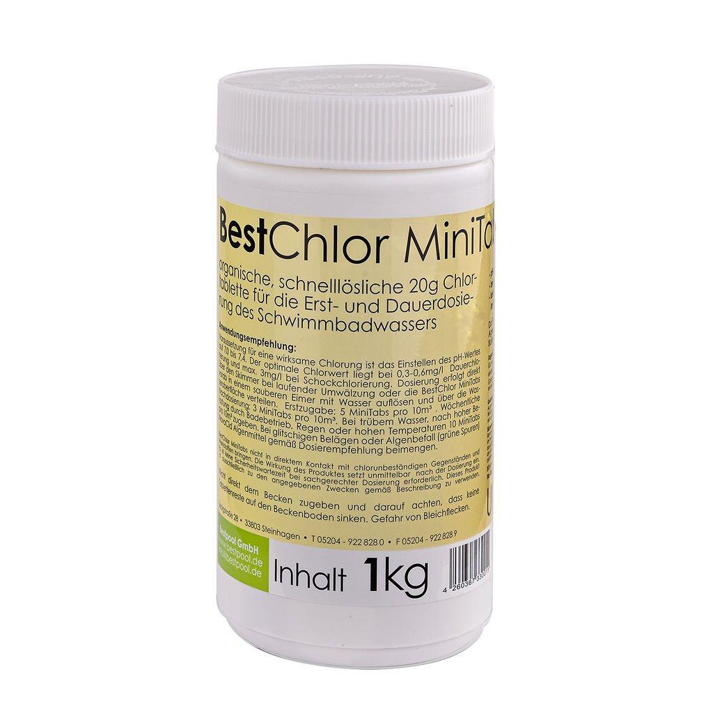 Bestpool Chlor Mini Tabs 20 g, confezione 1 kg 1/5