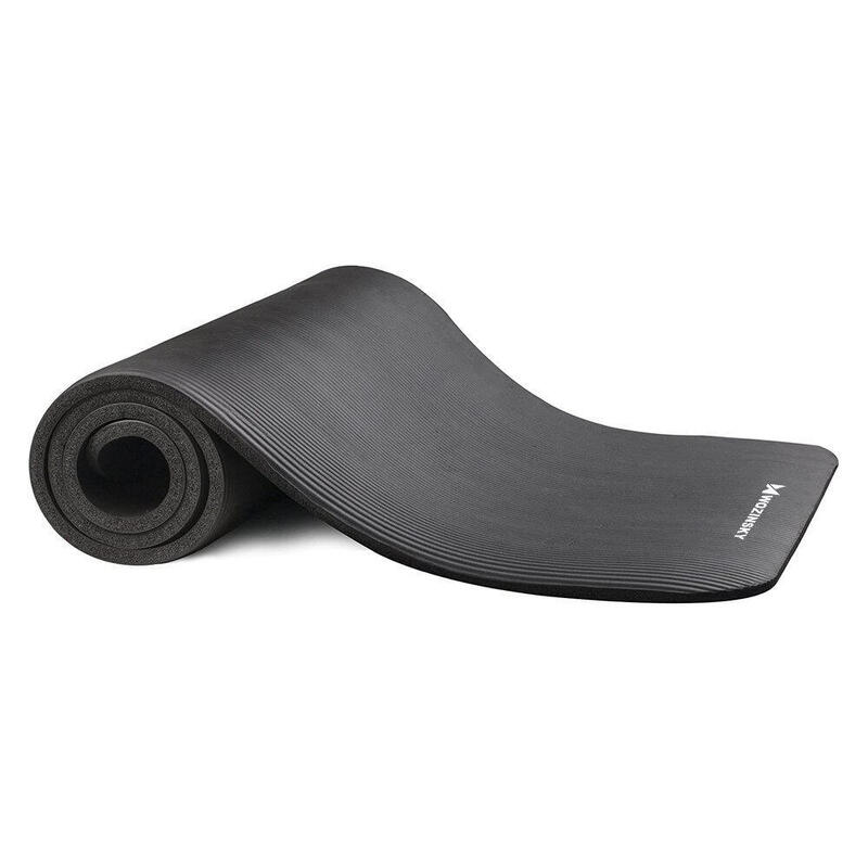 Saltea de exerciții Wozinsky 181 x 63 x 0,9 cm saltea de yoga neagră