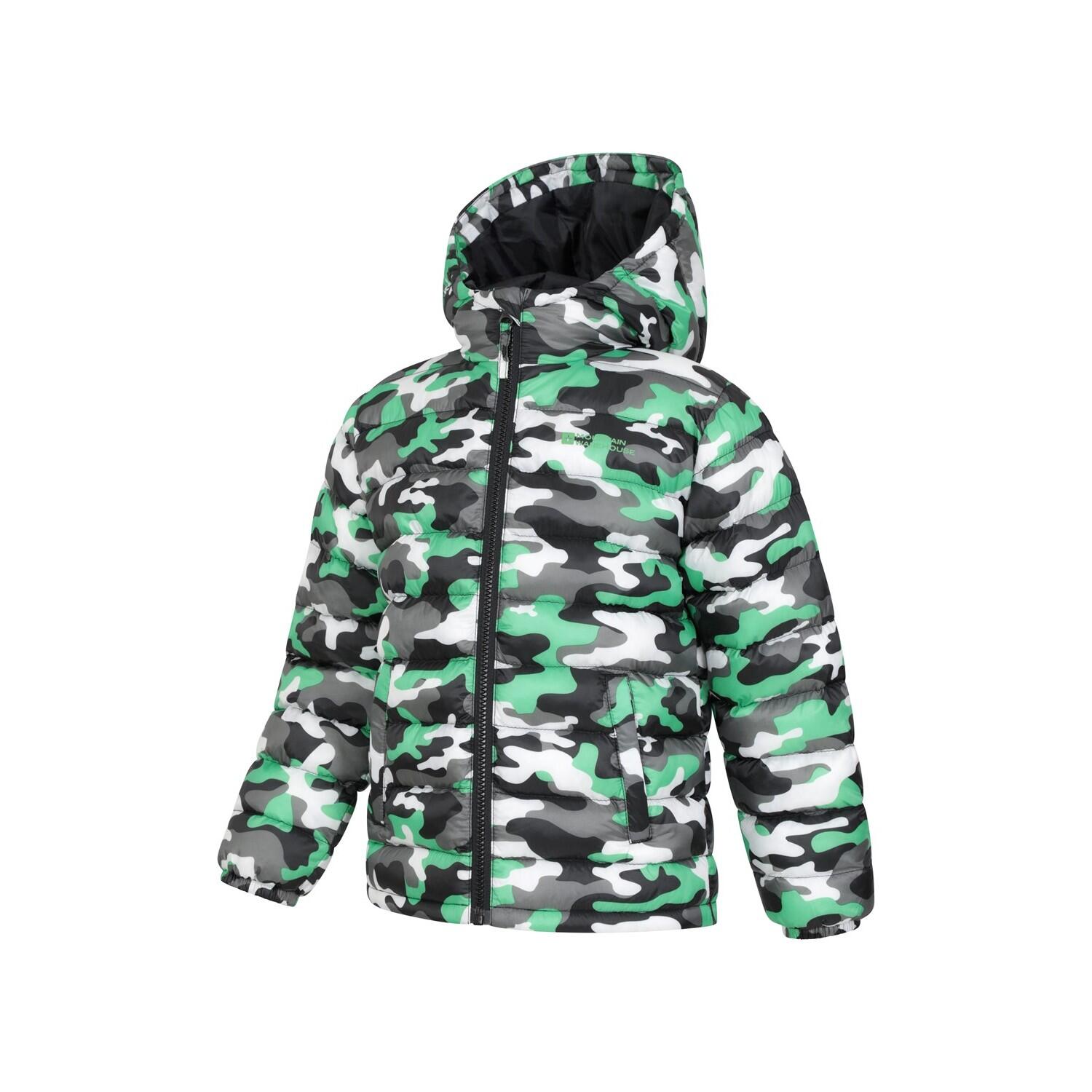 Childrens/Kids Seasons Camouflage Padded Jacket (Multicoloured) 3/4