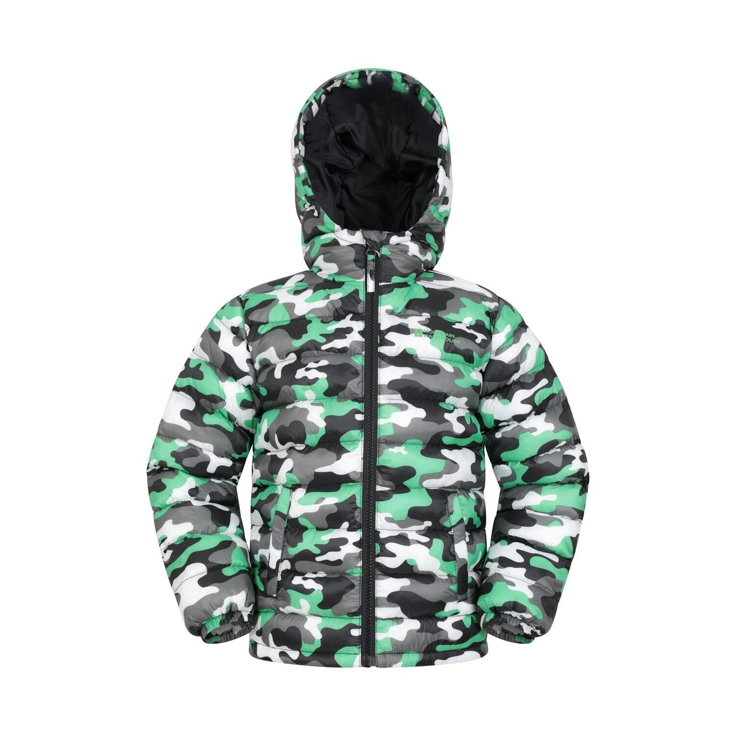 MOUNTAIN WAREHOUSE Childrens/Kids Seasons Camouflage Padded Jacket (Multicoloured)