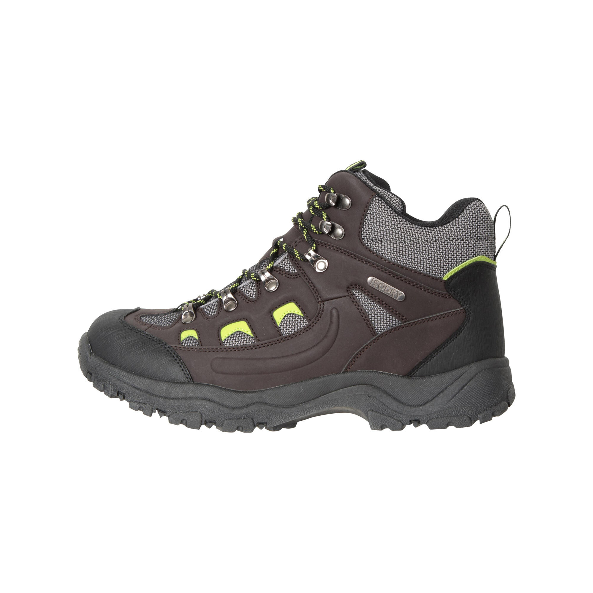 Mens Adventurer Waterproof Hiking Boots (Lime) 3/4
