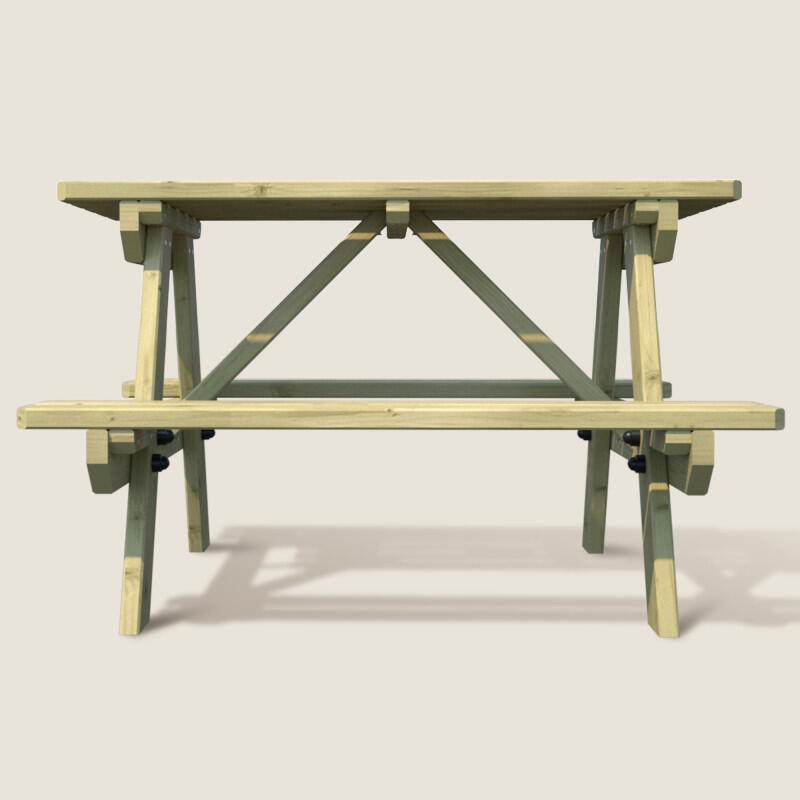 Table de pique-nique en bois traité pour enfants dès 18 mois AUREA 5/5