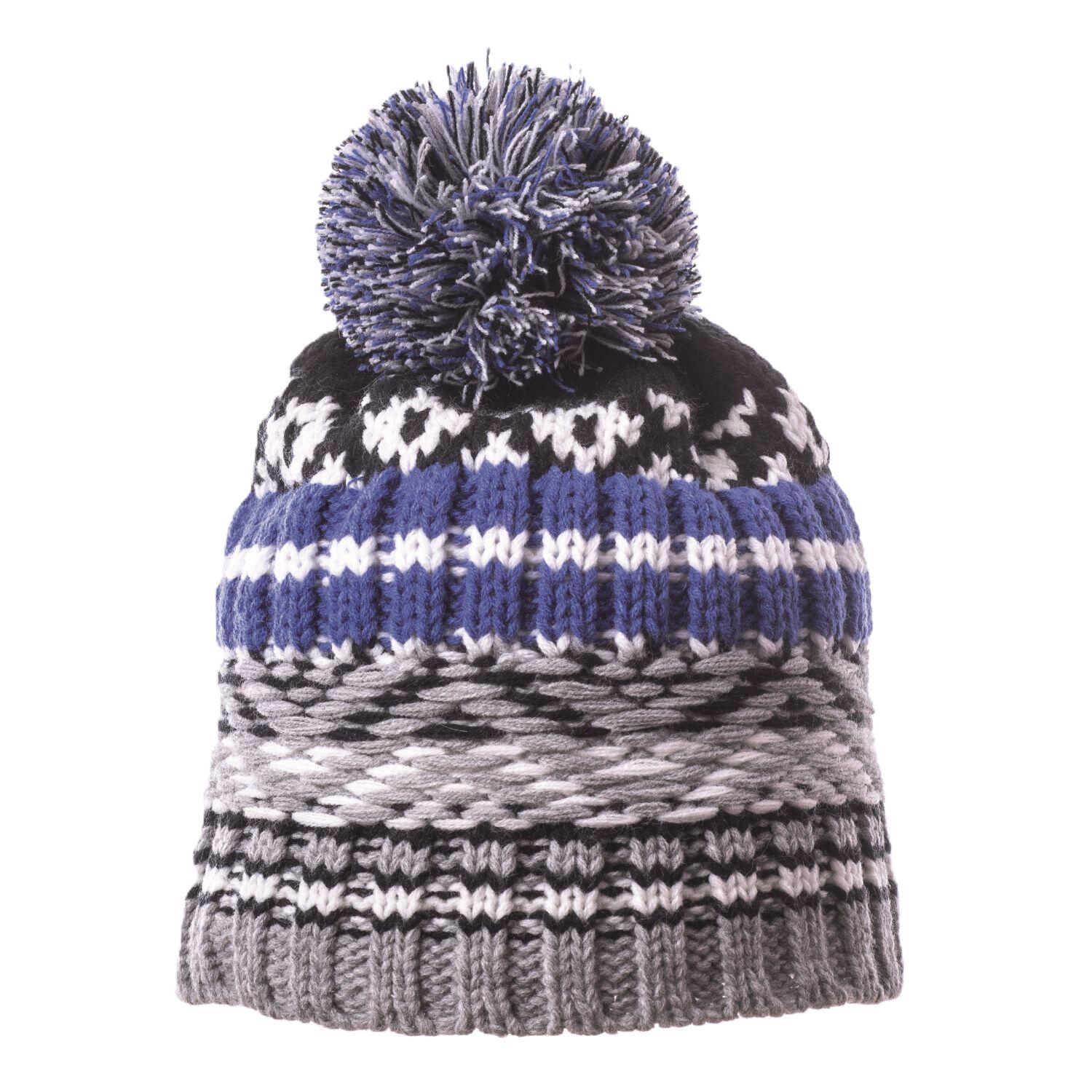 Bonnet pompon POLIXO gris 1/1