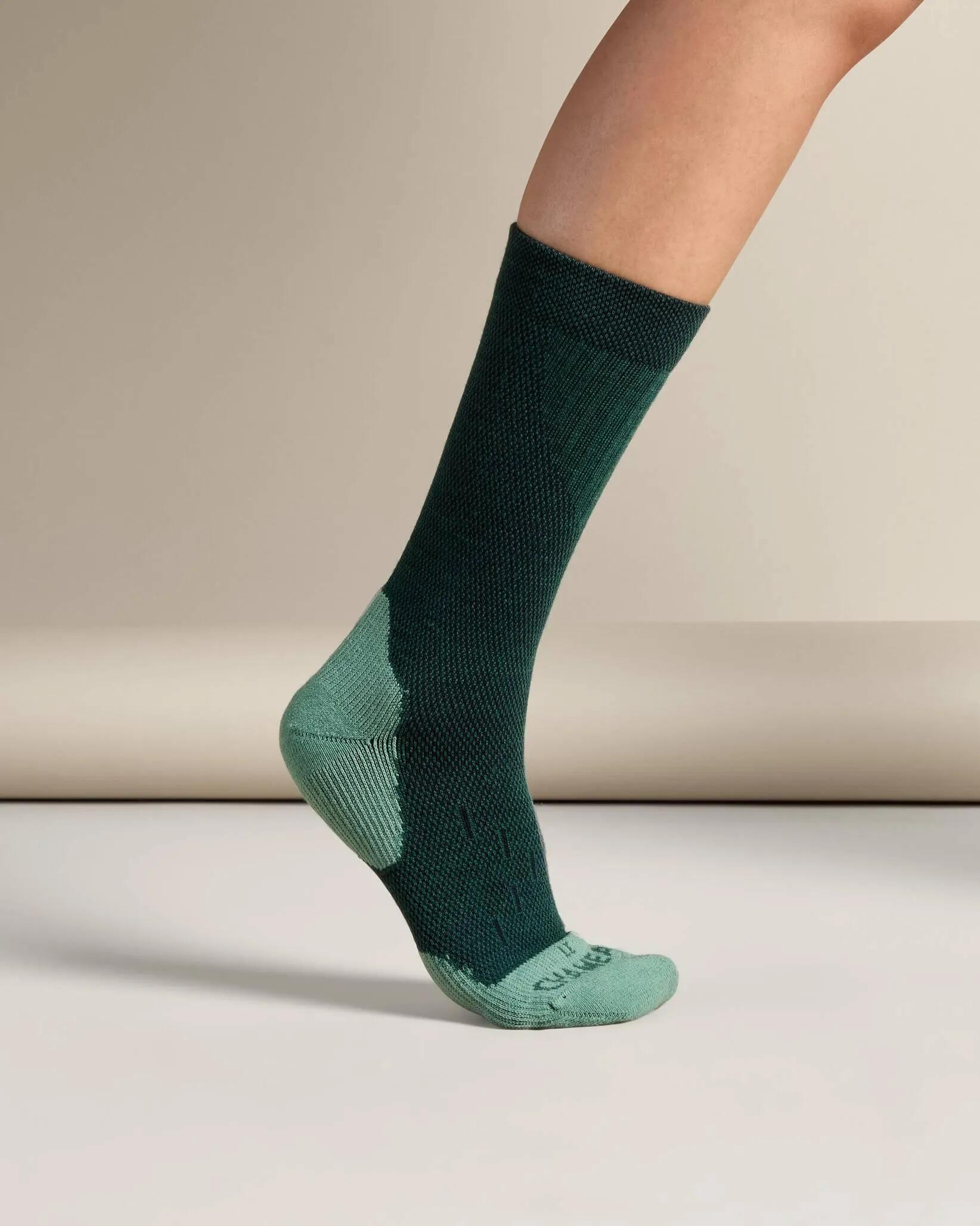 Chaussettes Iris Low Le Chameau Vert Foncé - S 3/4