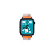 SaveWatch Plus 4G Carcasă Neagră Curea Material Portocaliu