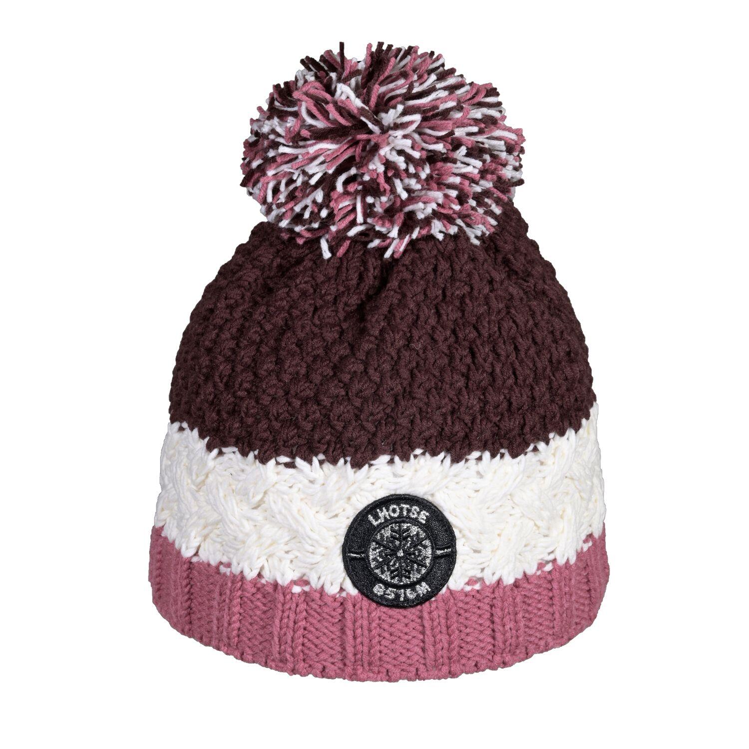 Bonnet pompon DELWIN plum 1/1