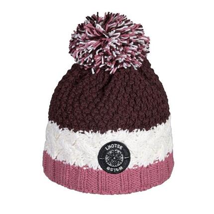 Bonnet pompon DELWIN plum