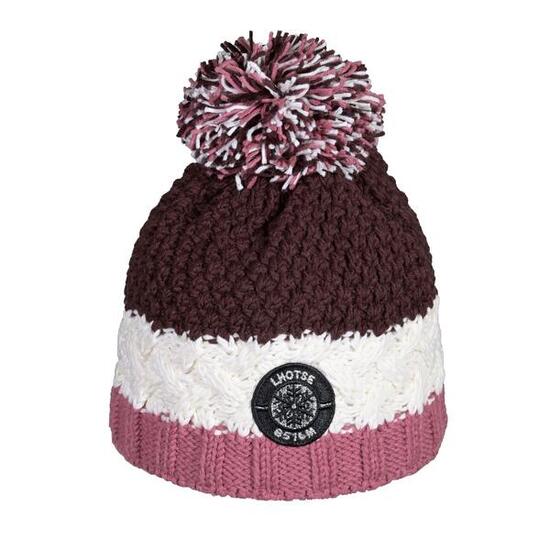 Bonnet pompon DELWIN plum