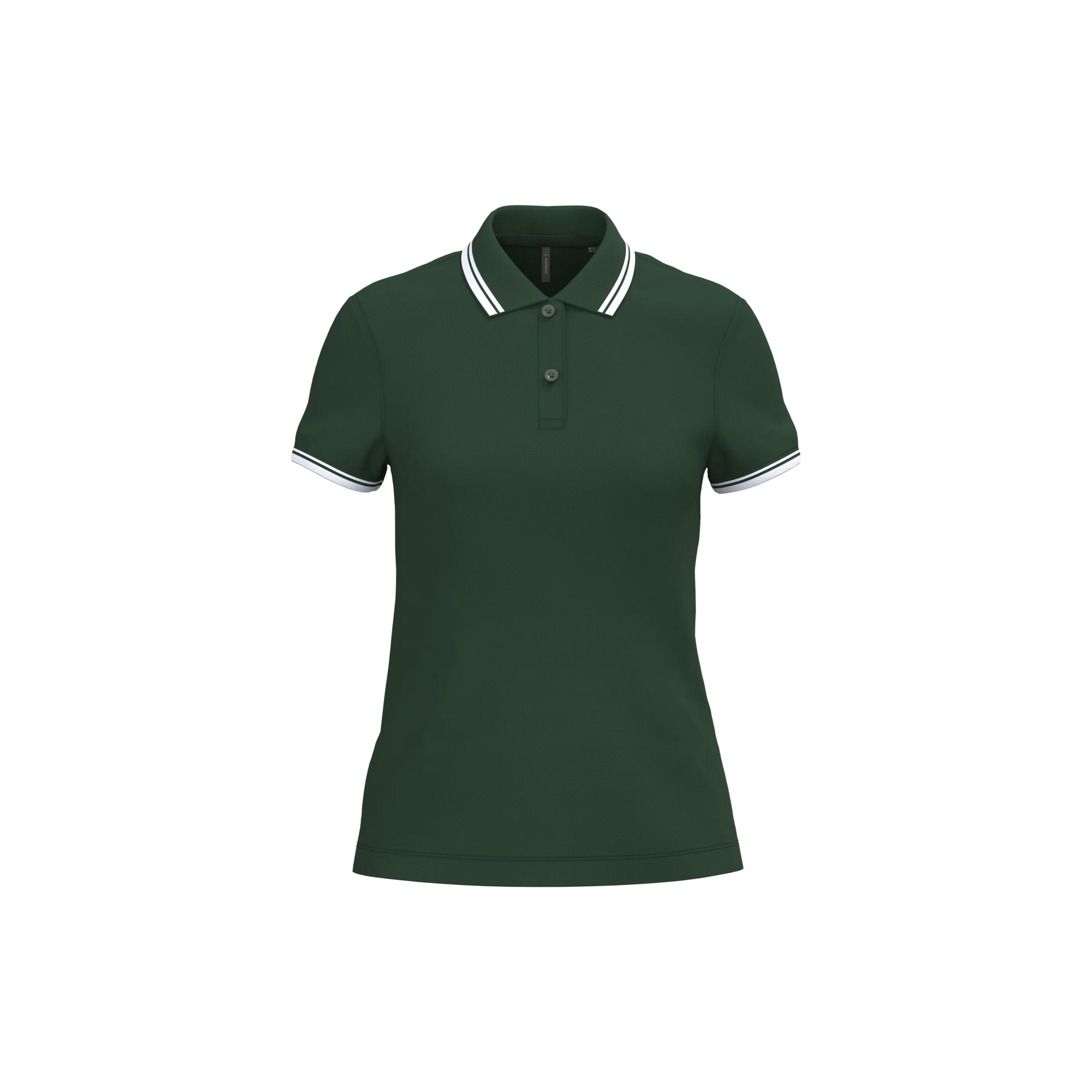 KARIBAN Polo con bordi a contrasto donna Kariban