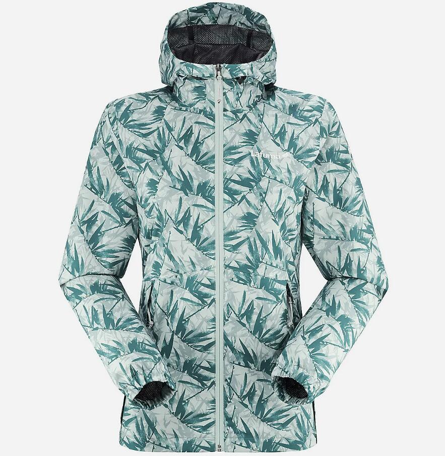 Veste Légère Imperméable Femme Lafuma "Access Jkt W" M Feuilles tropicales 1/1