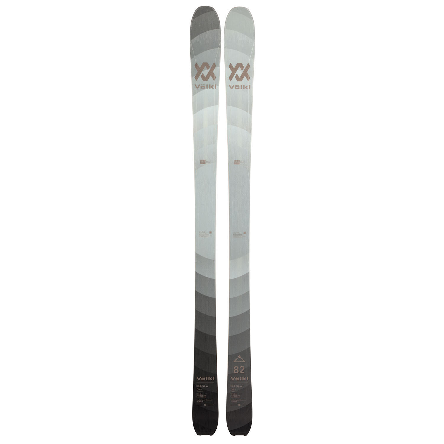 Skis Nus Rise Up 82w + Peaux De Phoque Rise Up 82 Skins Homme 1/2
