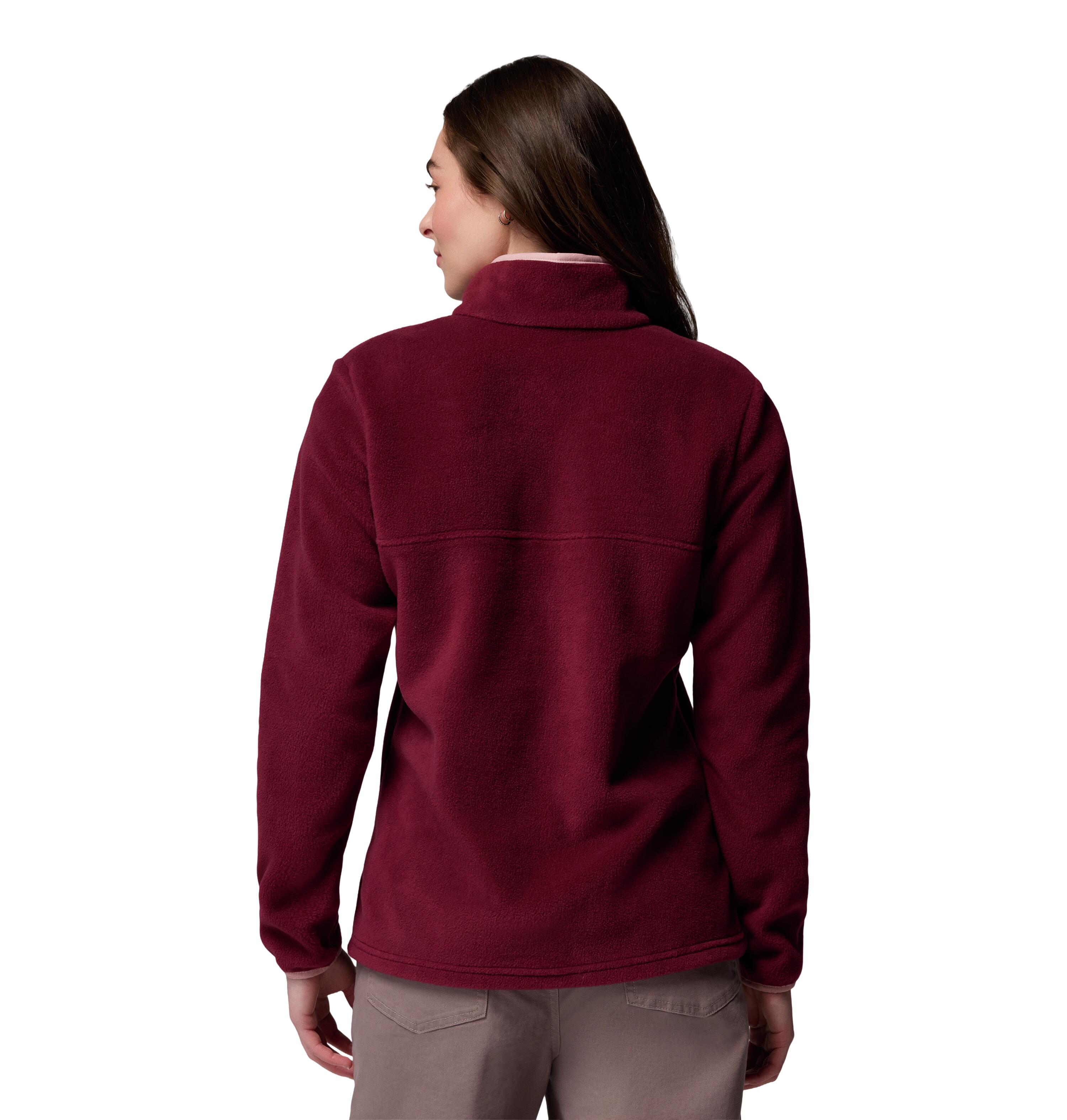 Benton Springs Half Snap Fleece Dames Korte rits fleece Rich Wine, Eras 2/2