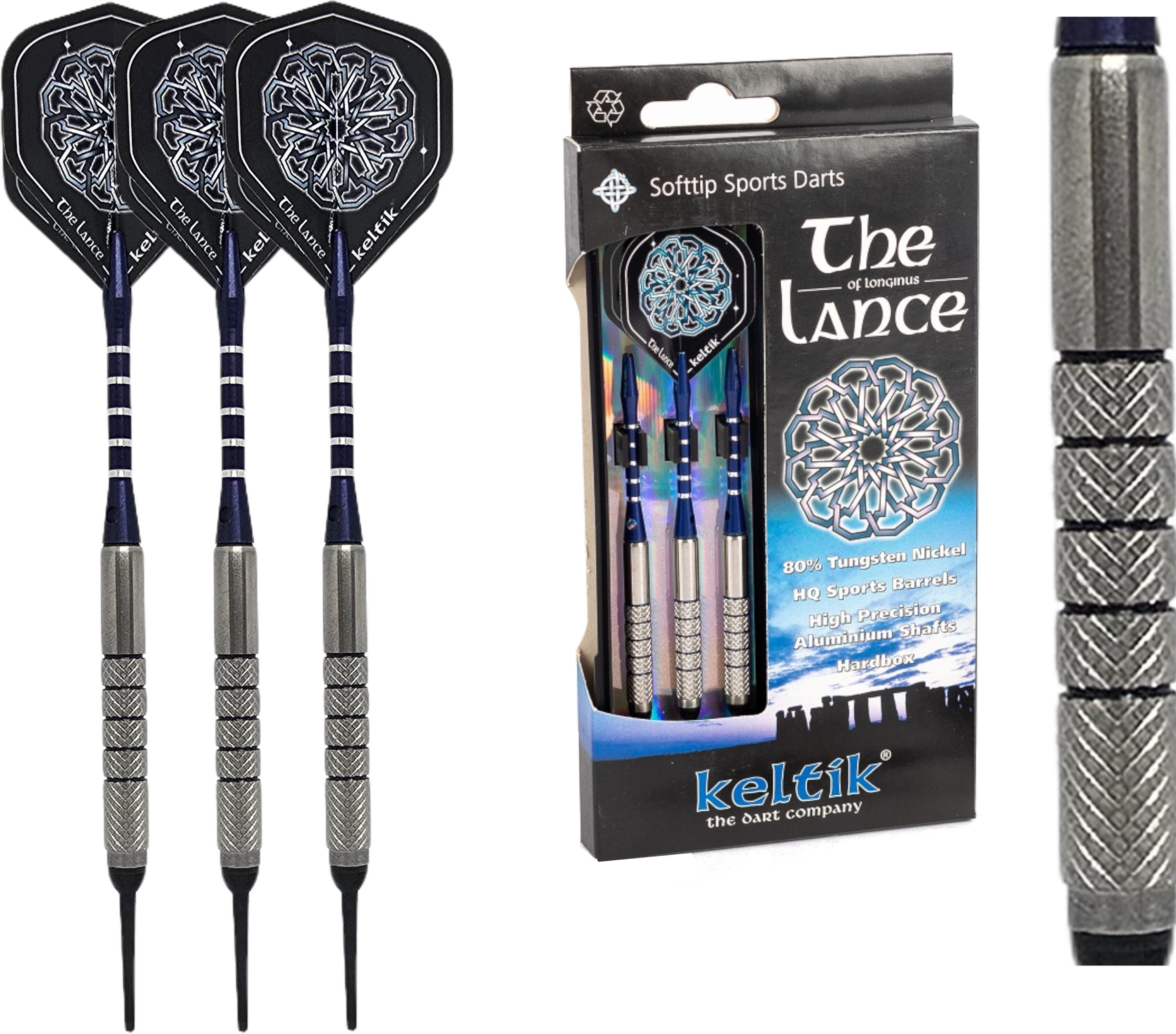 CyeeLife Freccette Con Punta In Plastica, Set Da 12 Freccette Morbide, In Ottone Con 4 Disegni, 24 Ali, 50 Punte, 20 Anelli A O E Altri Accessori Per Bersaglio Elettronico - Foto 2