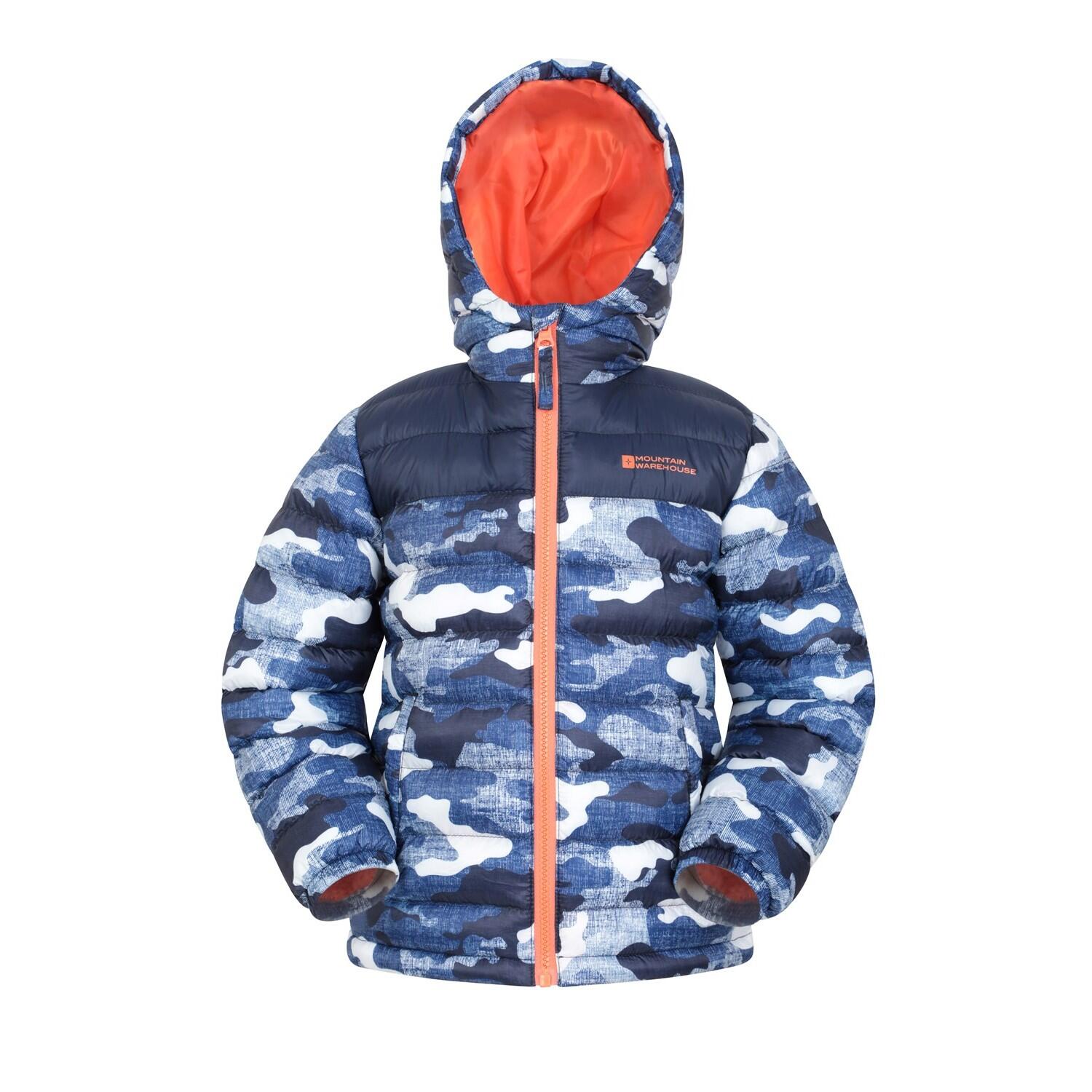 MOUNTAIN WAREHOUSE Childrens/Kids Seasons Printed Padded Jacket (Orange)