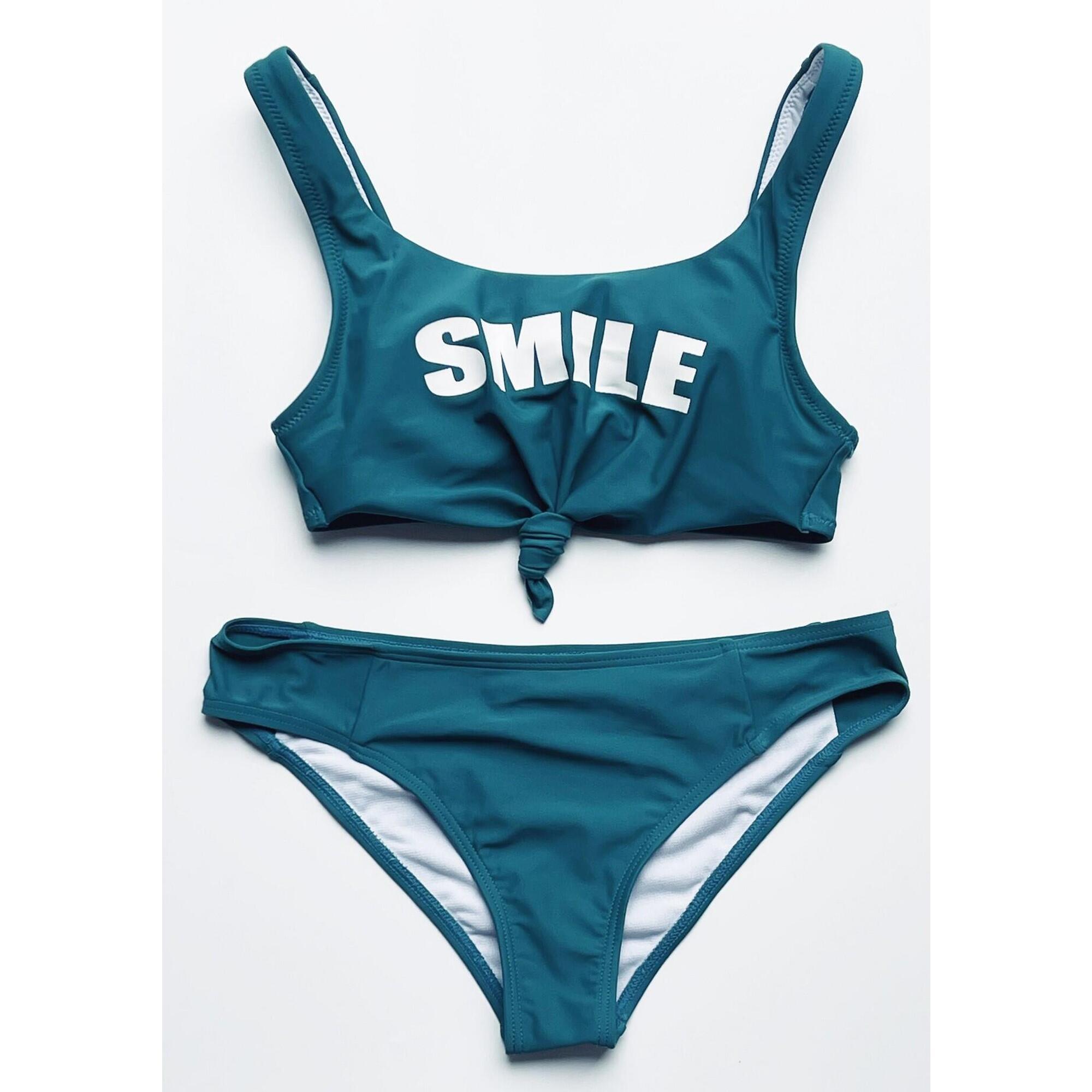 Blue Lagoon - 2p Lilou 14 Ans Bleu Vert - Maillot De Bain 2 Pièces (bikini) - Vert - 12 À 14 Ans - Decathlon
