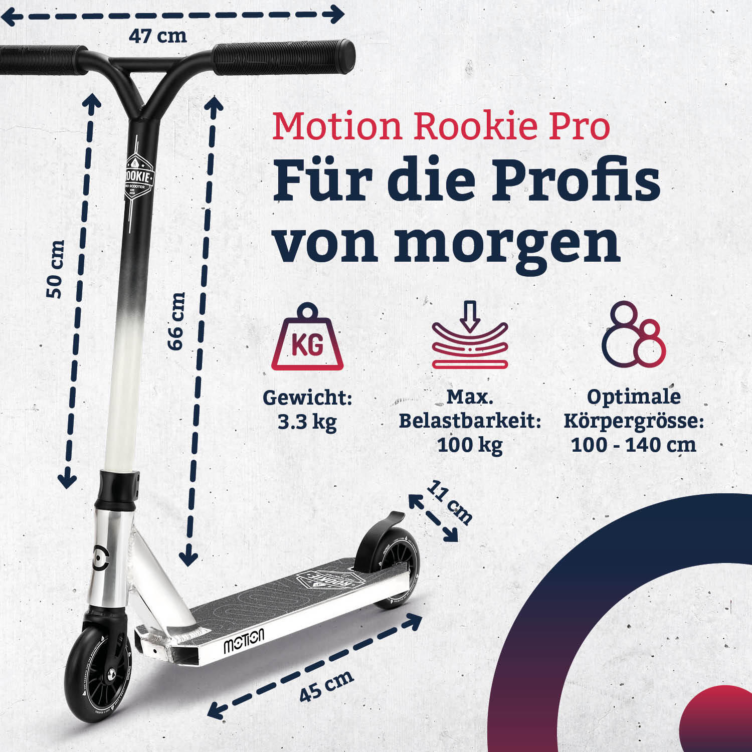 Freestyle Scooter  Rookie Pro  -weiss 2/7