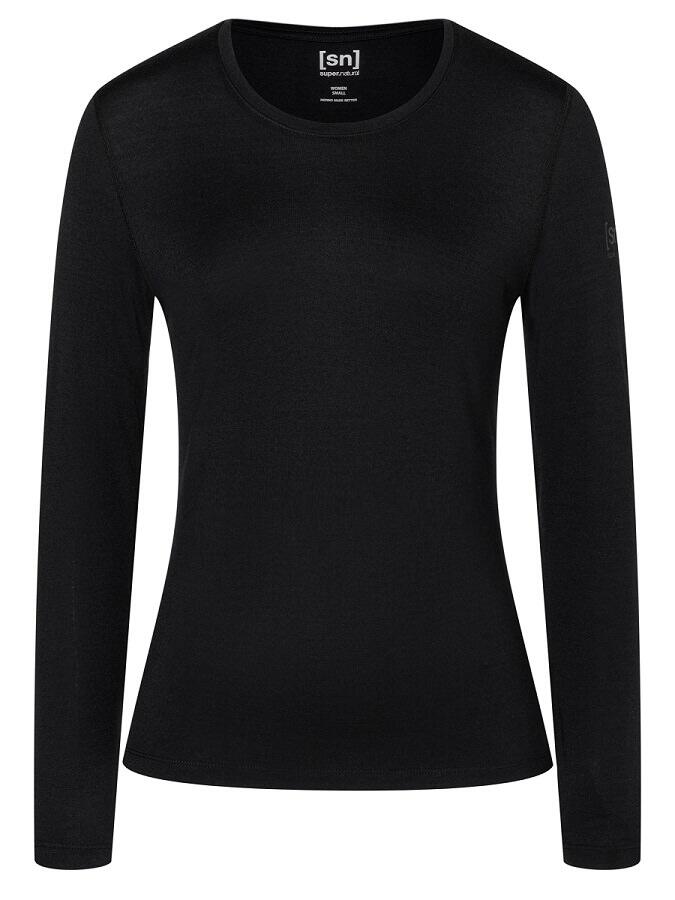 Super.Natural W Base Crew Neck 230 Jet Black 1/1