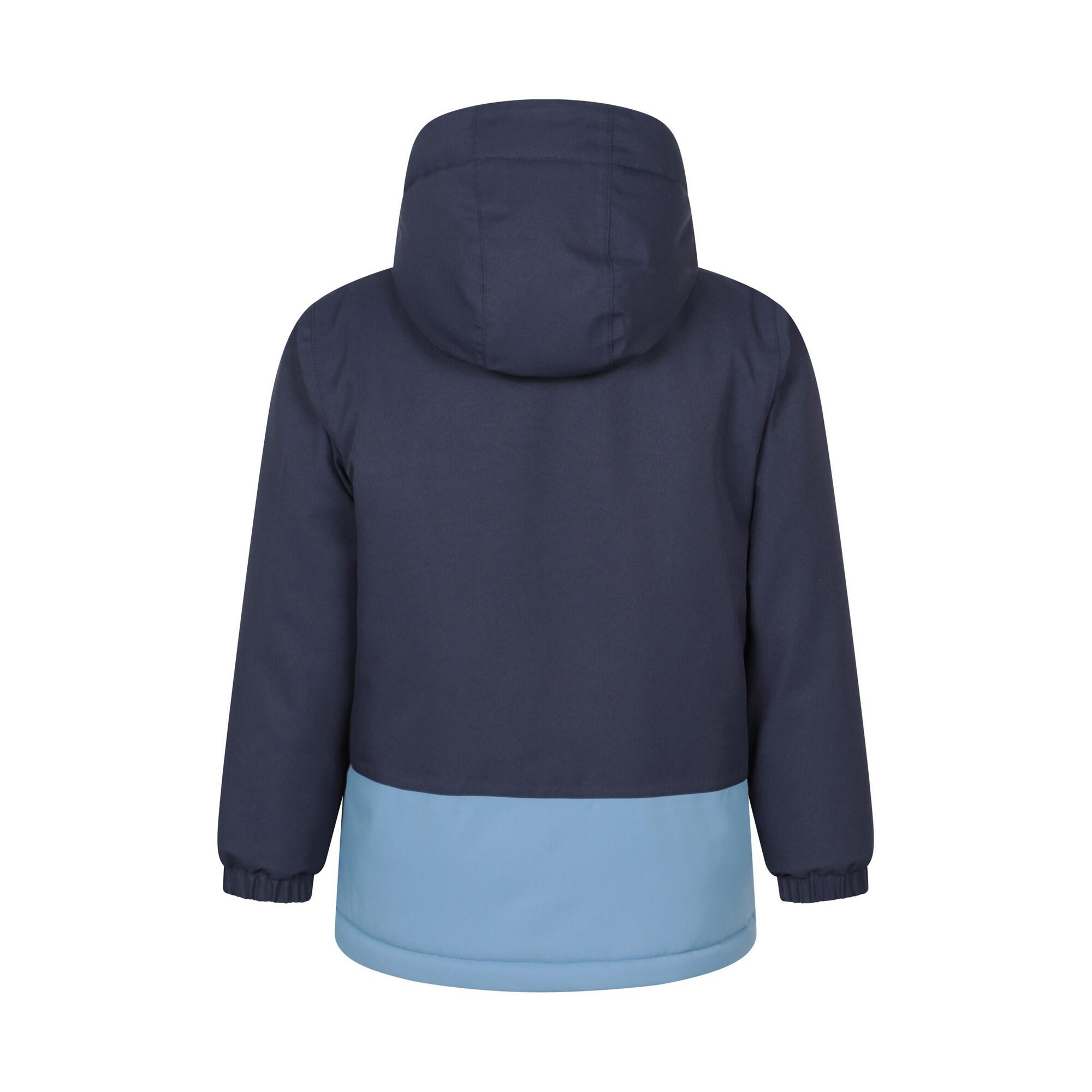 Childrens/Kids Cyclone Waterproof Padded Jacket (Navy) 2/4