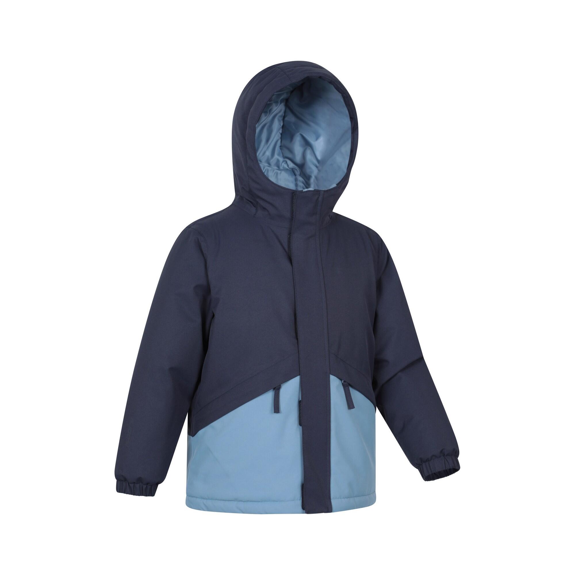 Childrens/Kids Cyclone Waterproof Padded Jacket (Navy) 4/4