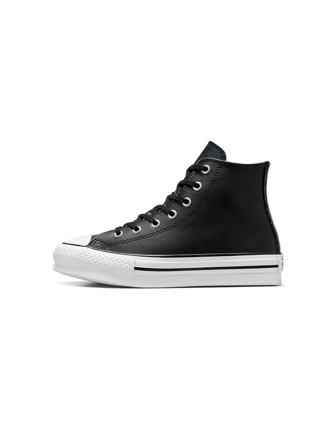 Chaussure pour fille Converse All Star lift plateforme Noir 2/7