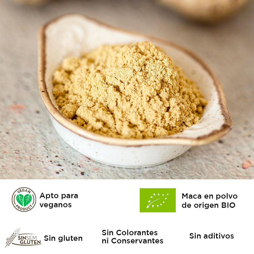 Maca Bio 225 g Doypack Superalimentos Drasanvi 4/6