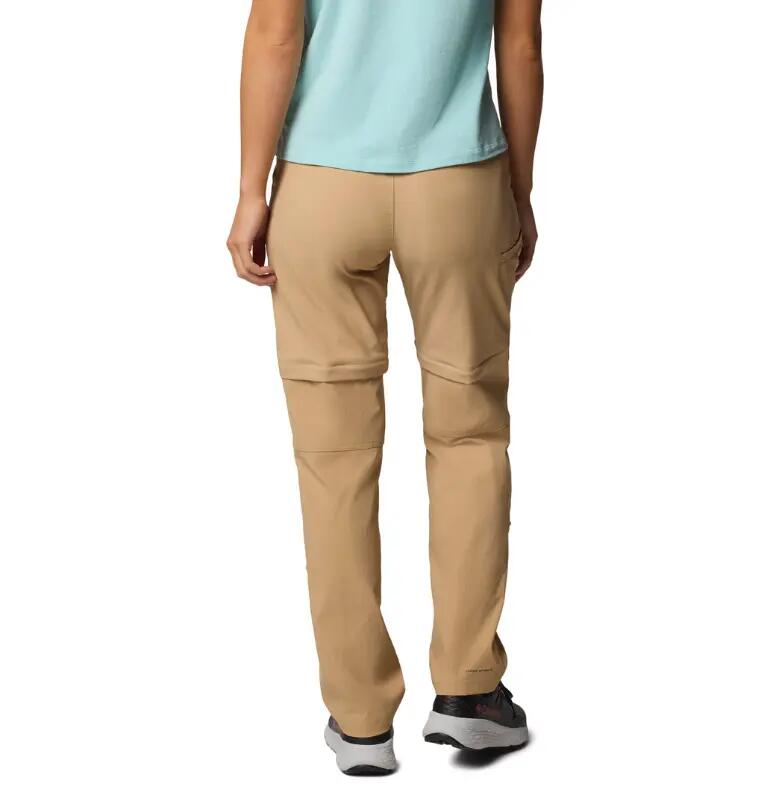 Columbia Leslie Falls Beige Women's Convertible Pants - Regular 3/7