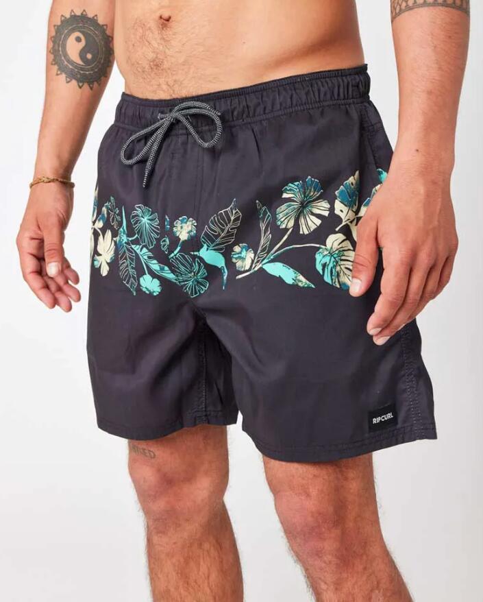 Short de Bain Homme Rip Curl "FRAMED VOLLEY" M Noir 3/4