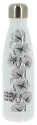 Bouteille Isotherme 750 ml Elementerre "Kaktus 750 Motifs" Blanc