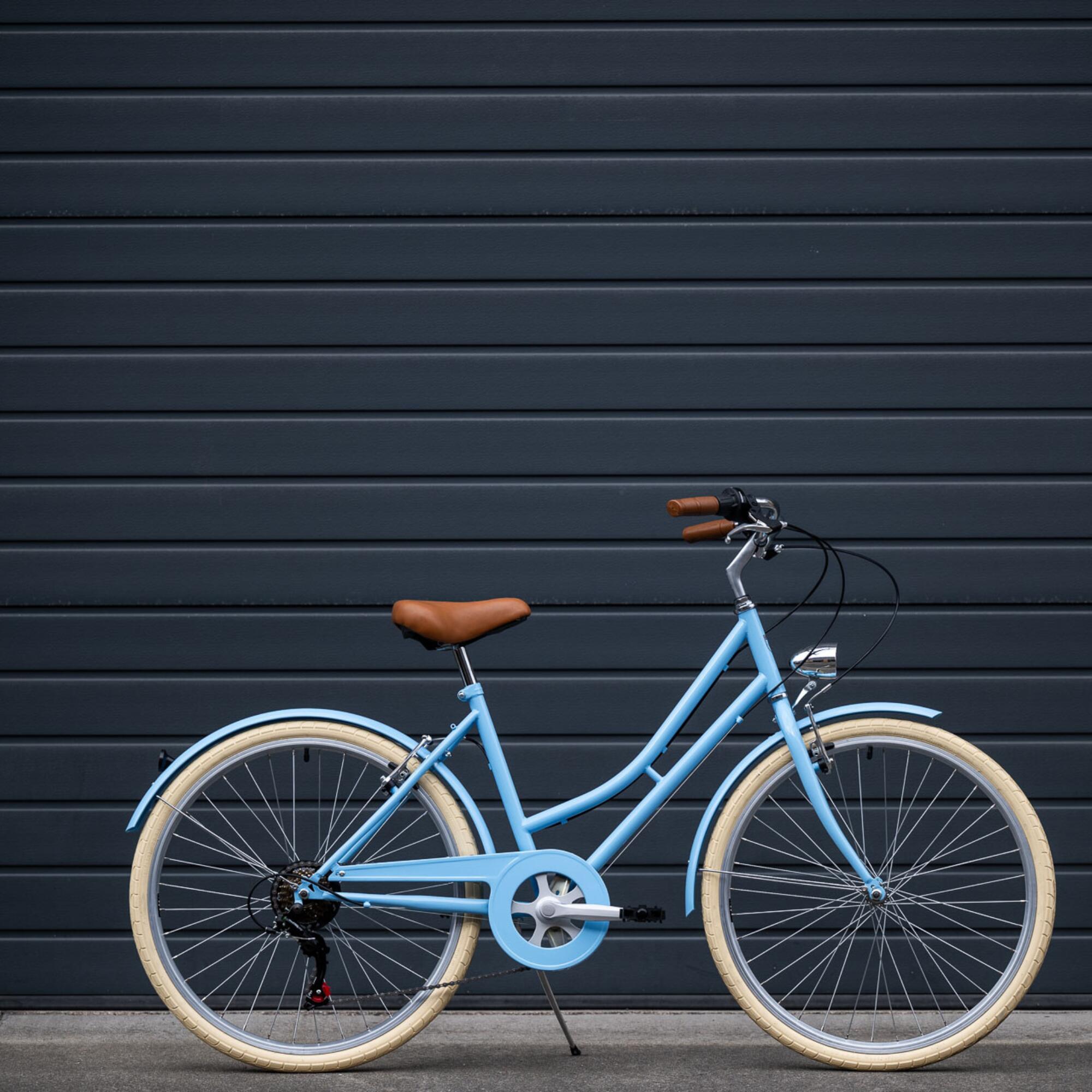 Bicicleta de Passeio Vintage Capri Valentina 26" 6 Velocidades - Pastel Blue 6/7