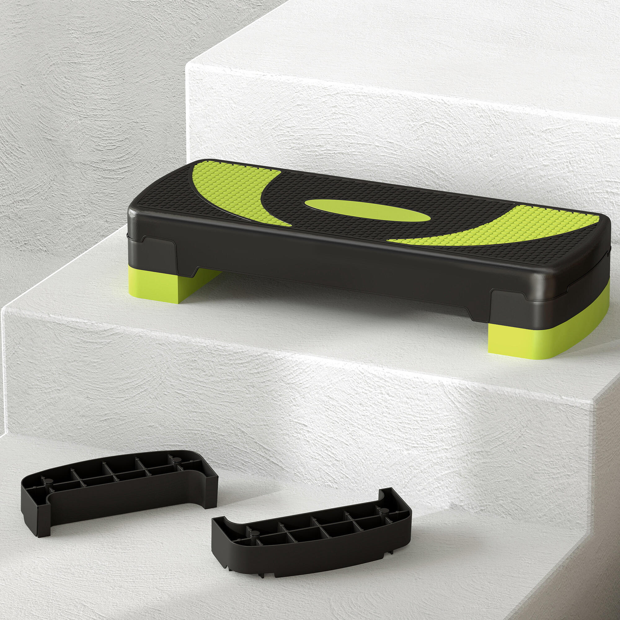 Step para exercício 80x31x10-20 cm verde HOMCOM 5/5