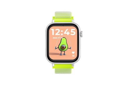 SaveWatch Plus 4G Boîtier Noir Bracelet Tissu Jaune
