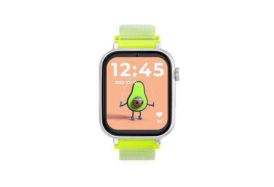 SaveWatch Plus 4G Boîtier Noir Bracelet Tissu Jaune