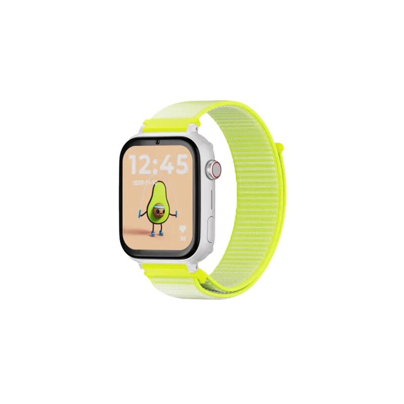 SaveWatch Plus 4G Carcasă Neagră Curea Material Galben