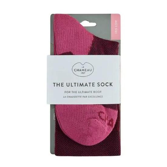 Le Chameau Iris Low sokken Rood - Maat S