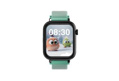Savewatch plus 4g zwarte behuizing groene stoffen band