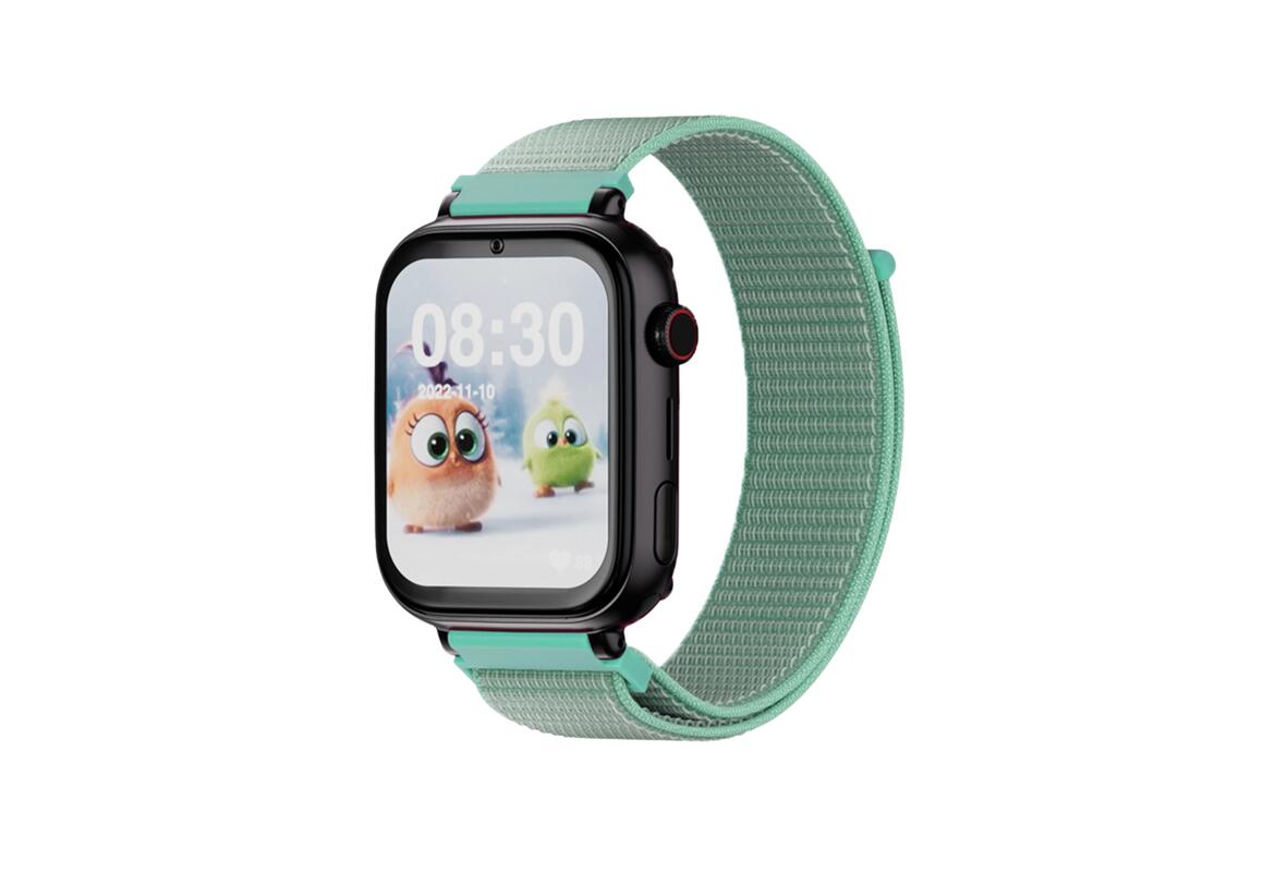 SaveWatch Plus 4G Caixa Preta Pulseira Tecido Verde 2/4