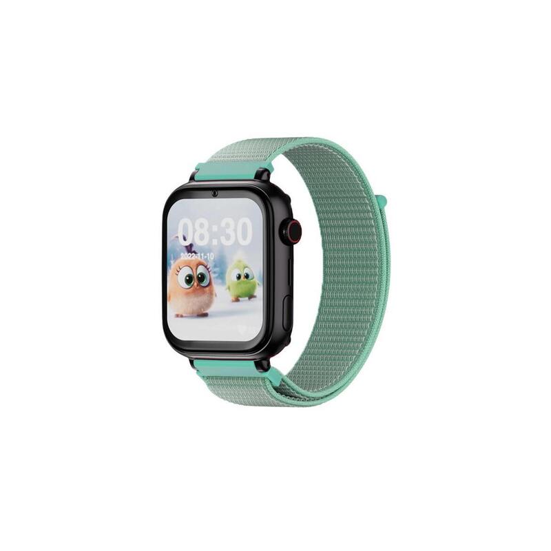 SaveWatch Plus 4G Carcasă Neagră Curea Material Verde