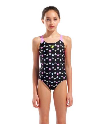 Badpak - Zwemmen - Kind - Multiple-Dot - UPF 50+ - Zwart/Roze