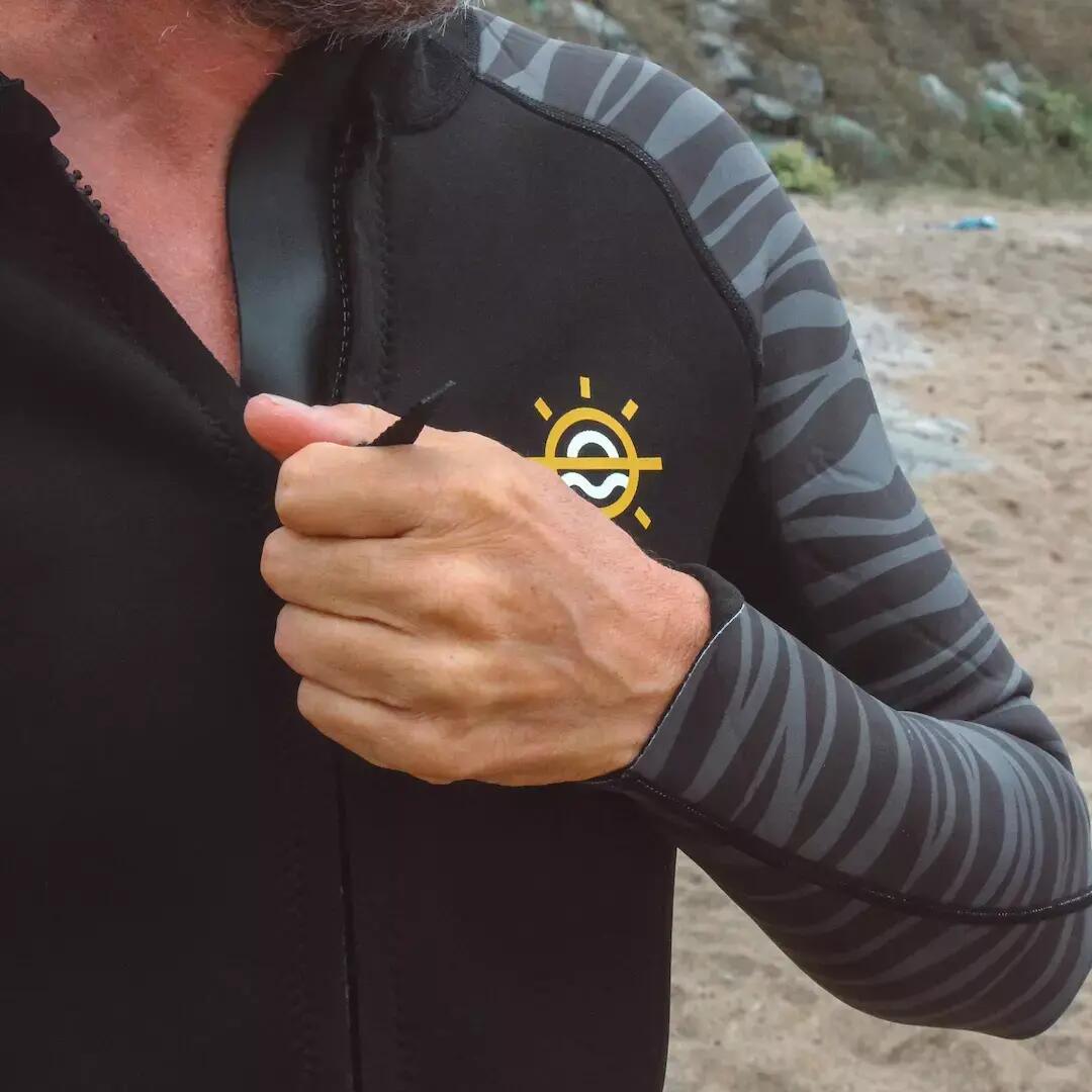 Sea Flow 3/2 mm wetsuit met dubbele ritssluiting voor heren 4/7