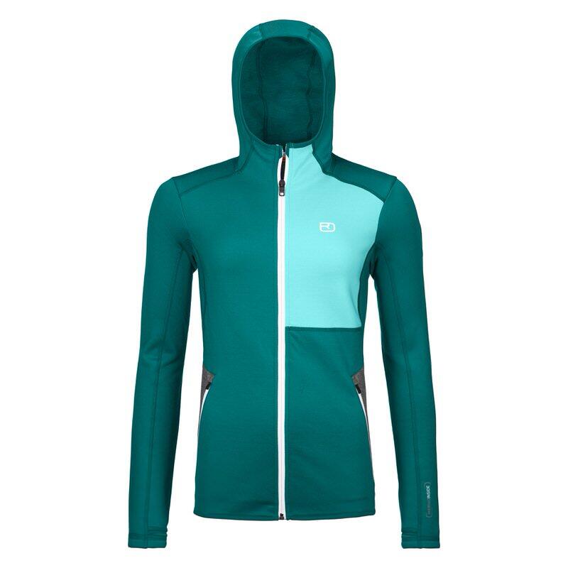 ORTOVOX Ortovox Fleece Hoody W Pacific Green