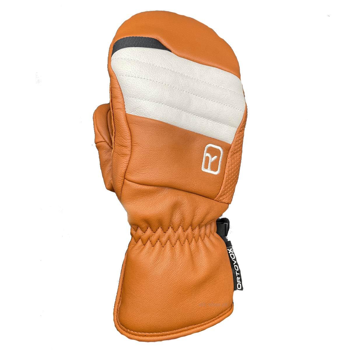 ORTOVOX Ortovox Full Leather Mitten Bristle Brown