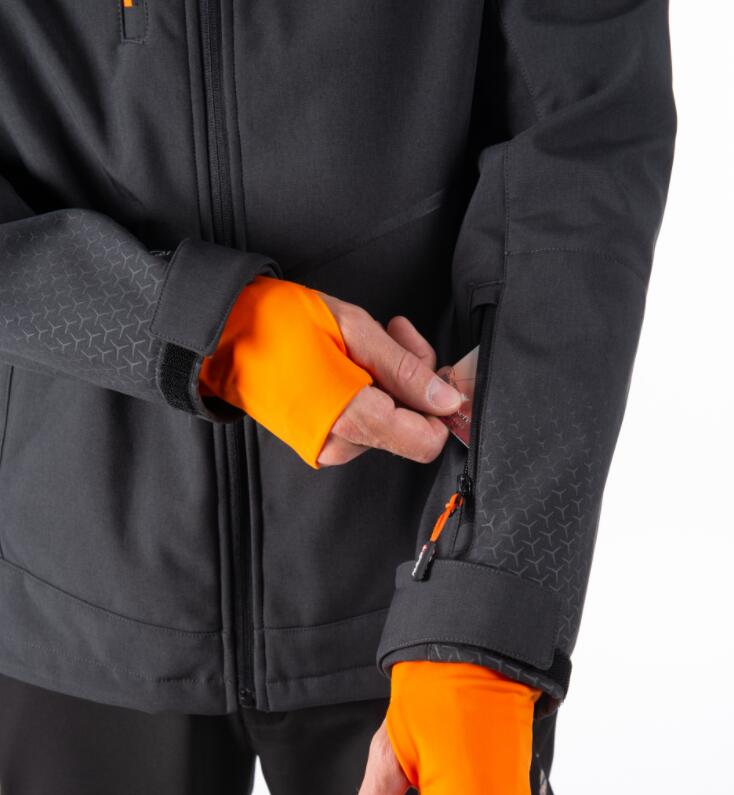 Softshell Imperméable de Randonnée Homme Aulp "Cyrus" 2XL Gris 7/7