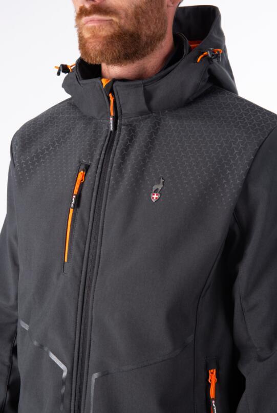 Softshell Imperméable de Randonnée Homme Aulp "Cyrus" 2XL Gris 5/7